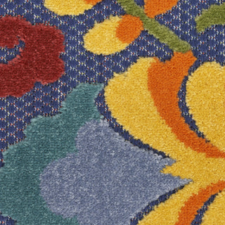 Nourison Aloha ALH17 Navy Multicolor Area Rug 