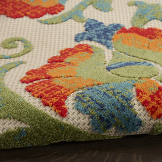 Nourison Aloha ALH17 Red Multicolor Area Rug 