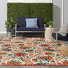 Nourison Aloha ALH17 Red Multicolor Area Rug 