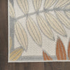 Nourison Aloha ALH18 Blue Mocha Area Rug Detail Image