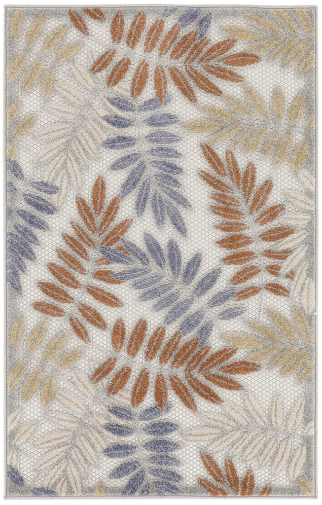 Nourison Aloha ALH18 Blue Mocha Area Rug main image