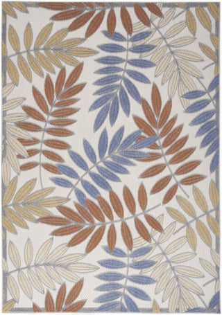 Nourison Aloha ALH18 Blue Mocha Area Rug Main Image