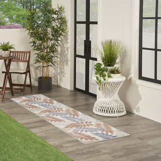 Nourison Aloha ALH18 Blue Mocha Area Rug Room Image Feature