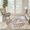 Nourison Aloha ALH18 Blue Mocha Area Rug Room Image Feature