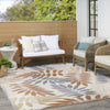 Nourison Aloha ALH18 Blue Mocha Area Rug Corner Image