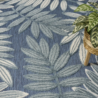 Nourison Aloha ALH18 Blue Area Rug Texture Image