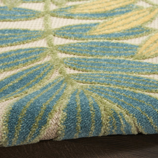 Nourison Aloha ALH18 Green Multicolor Area Rug Corner Image