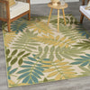 Nourison Aloha ALH18 Green Multicolor Area Rug Room Image Feature
