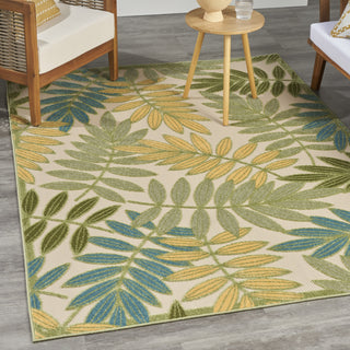 Nourison Aloha ALH18 Green Multicolor Area Rug Room Image Feature