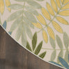 Nourison Aloha ALH18 Green Multicolor Area Rug Detail Image