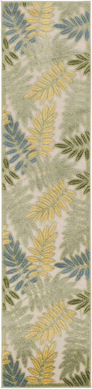 Nourison Aloha ALH18 Green Multicolor Area Rug Main Image