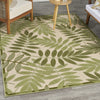 Nourison Aloha ALH18 Ivory Green Area Rug Room Image Feature