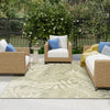 Nourison Aloha ALH18 Ivory Sage Area Rug Swatch Image
