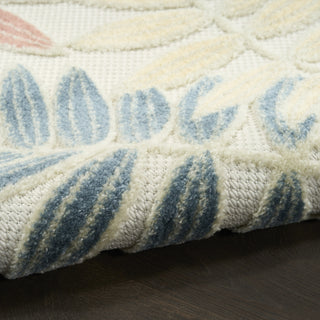 Nourison Aloha ALH18 Ivory Rose Area Rug Detail Image