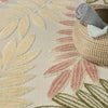 Nourison Aloha ALH18 Ivory Rose Area Rug Texture Image