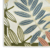 Nourison Aloha ALH18 Ivory Rose Area Rug Corner Image