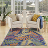 Nourison Aloha ALH18 Navy Multicolor Area Rug Corner Image