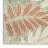 Nourison Aloha ALH18 Sage Rose Area Rug Corner Image