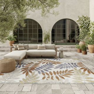 Nourison Aloha ALH18 Blue Mocha Area Rug 
