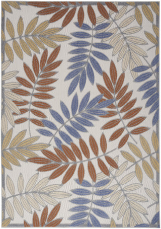 Nourison Aloha ALH18 Blue Mocha Area Rug 