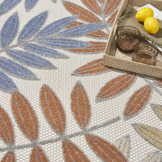 Nourison Aloha ALH18 Blue Mocha Area Rug 
