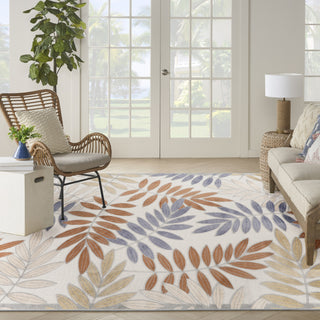 Nourison Aloha ALH18 Blue Mocha Area Rug 