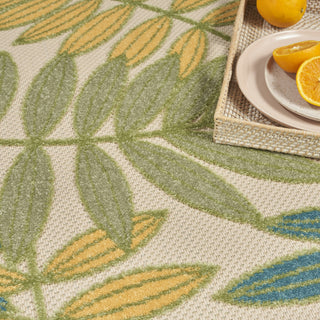 Nourison Aloha ALH18 Green Multicolor Area Rug 