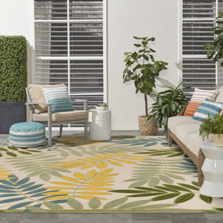 Nourison Aloha ALH18 Green Multicolor Area Rug 