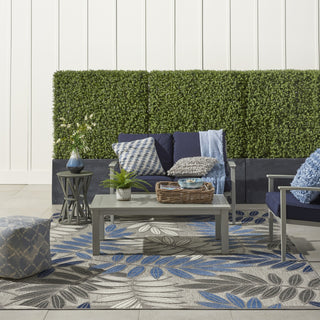 Aloha ALH18 Grey/Blue Area Rug by Nourison 