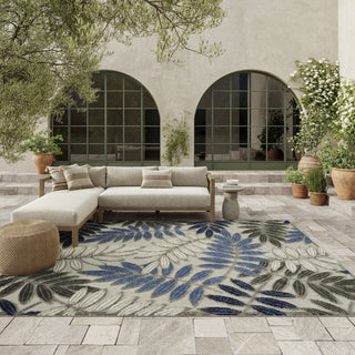 Aloha ALH18 Grey/Blue Area Rug by Nourison 