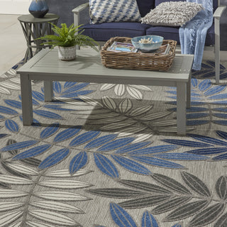 Aloha ALH18 Grey/Blue Area Rug by Nourison 