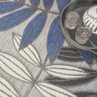 Aloha ALH18 Grey/Blue Area Rug by Nourison 