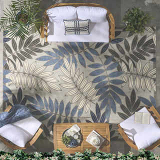 Aloha ALH18 Grey/Blue Area Rug by Nourison 