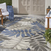 Aloha ALH18 Grey/Blue Area Rug by Nourison 