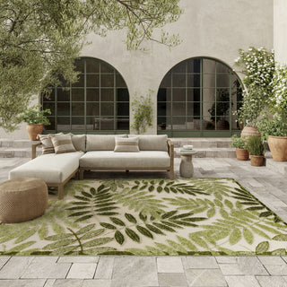 Nourison Aloha ALH18 Ivory Green Area Rug 