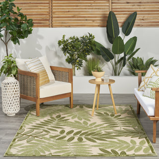 Nourison Aloha ALH18 Ivory Green Area Rug 