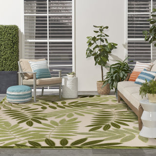 Nourison Aloha ALH18 Ivory Green Area Rug 