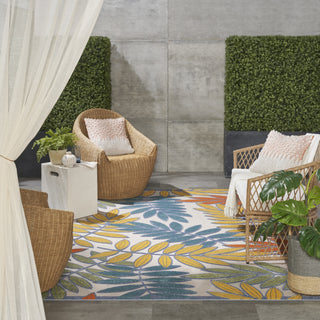 Nourison Aloha ALH18 Ivory/Multi Area Rug 
