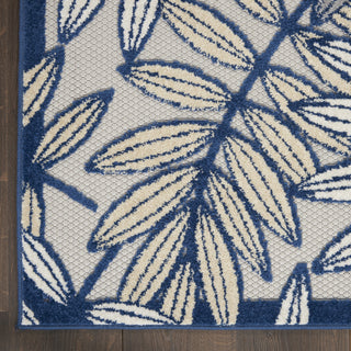 Nourison Aloha ALH18 Ivory/Navy Area Rug 