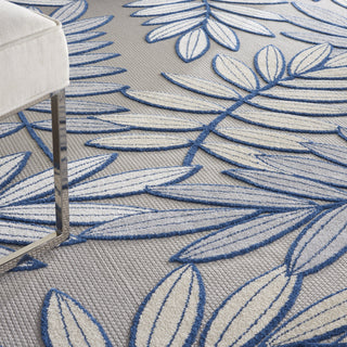 Nourison Aloha ALH18 Ivory/Navy Area Rug 