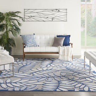 Nourison Aloha ALH18 Ivory/Navy Area Rug 