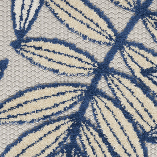 Nourison Aloha ALH18 Ivory/Navy Area Rug 