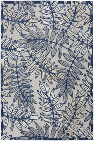 Nourison Aloha ALH18 Ivory/Navy Area Rug 