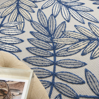 Nourison Aloha ALH18 Ivory/Navy Area Rug 