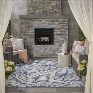 Nourison Aloha ALH18 Ivory/Navy Area Rug 