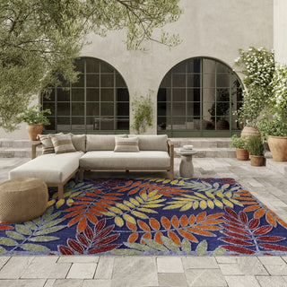 Nourison Aloha ALH18 Navy Multicolor Area Rug 