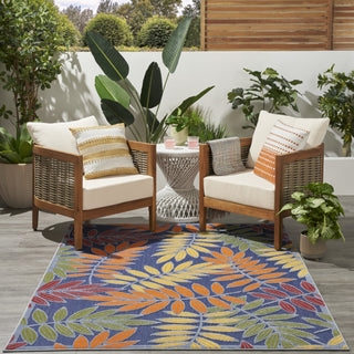 Nourison Aloha ALH18 Navy Multicolor Area Rug 