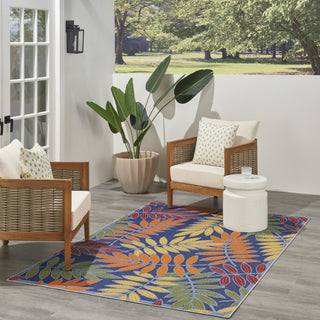 Nourison Aloha ALH18 Navy Multicolor Area Rug 