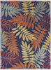 Nourison Aloha ALH18 Navy Multicolor Area Rug 