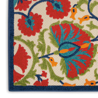 Nourison Aloha ALH20 Red/Multicolor Area Rug 